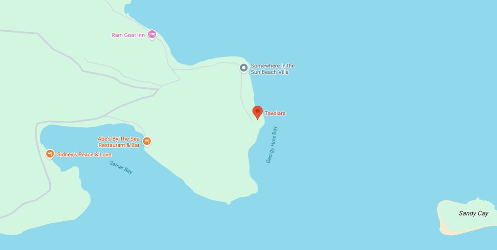 Tavolara Villa, Jost Van Dyke Map